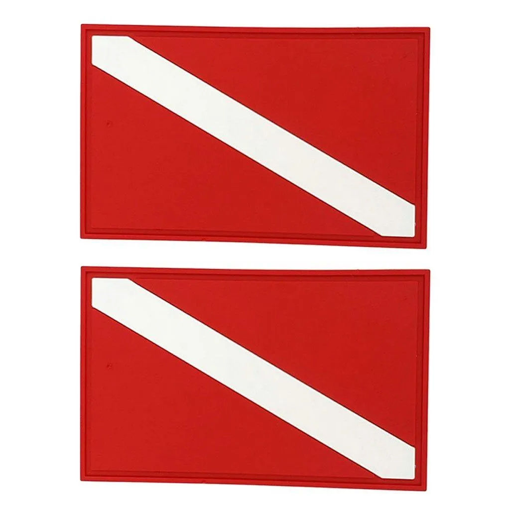 🏊‍♂️ Show Your Diver Pride with Our 2-Pack Dive Flag Patch! 🌊