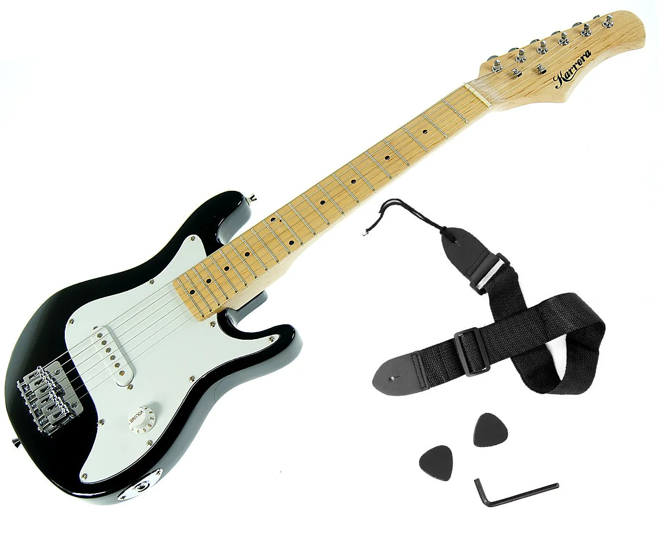 1/2 Size Kids Electric Guitar with Gloss Finish - Karrera