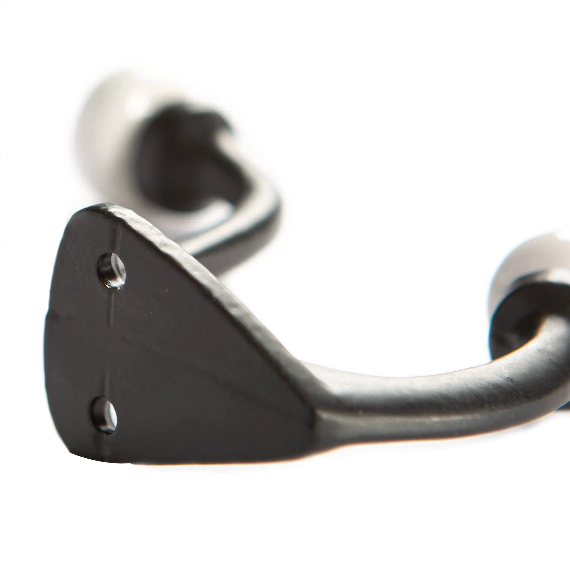 30mm x 105mm White Ceramic Ball Hat & Coat Hook - By Hammer & Tongs