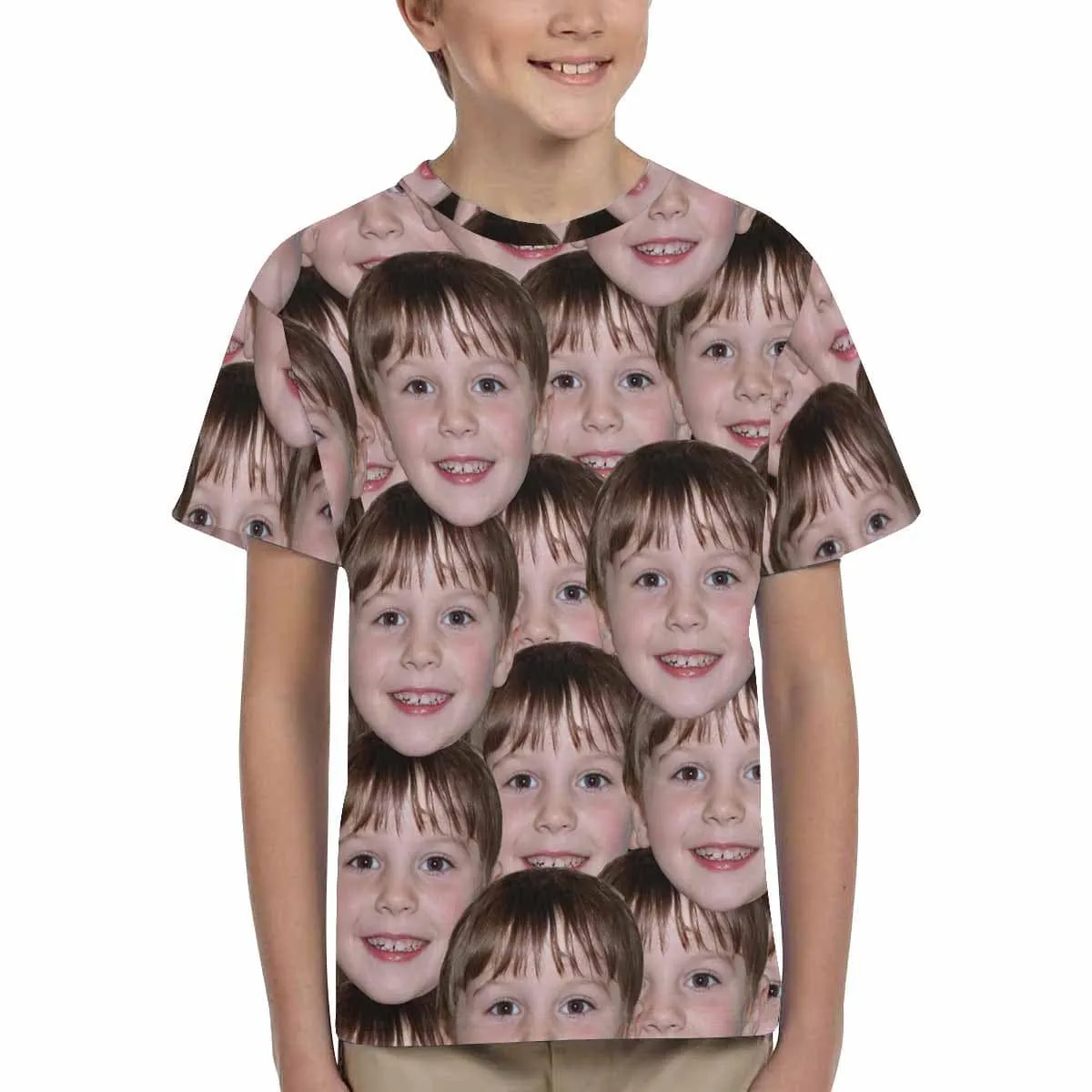 #6-15Y Custom Face Seamless Photo Kid's All Over Print T-shirt