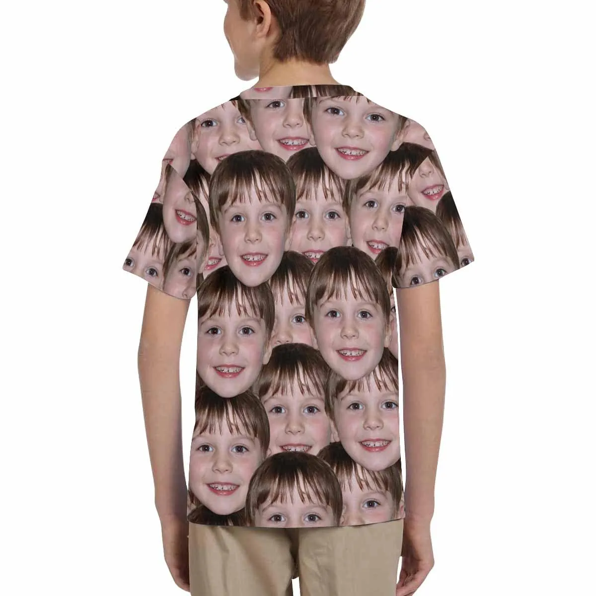 #6-15Y Custom Face Seamless Photo Kid's All Over Print T-shirt