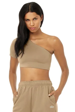 Airlift Wave Crop Short Sleeve - Gravel