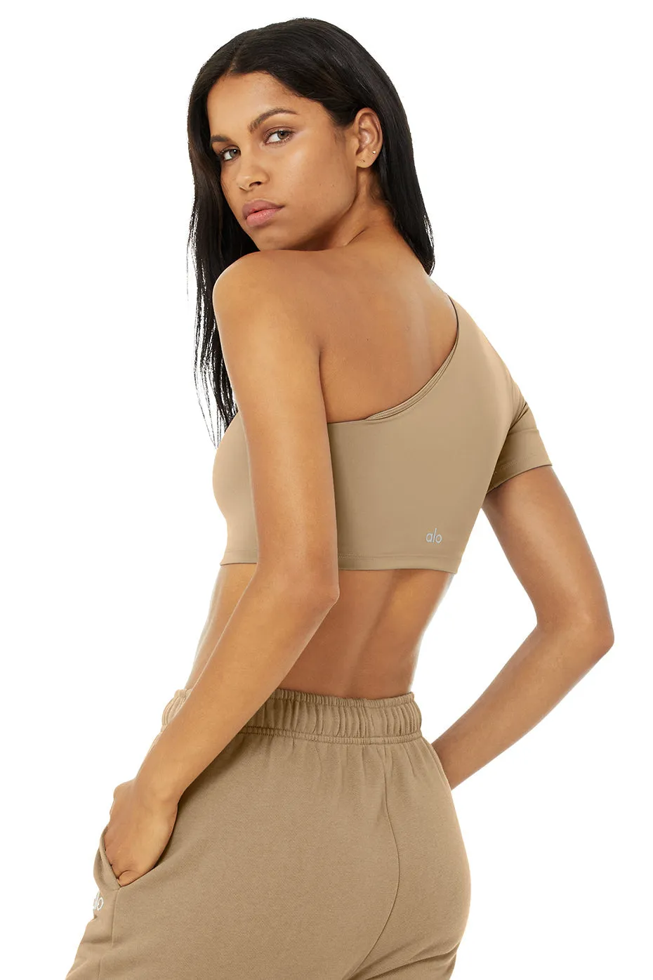 Airlift Wave Crop Short Sleeve - Gravel