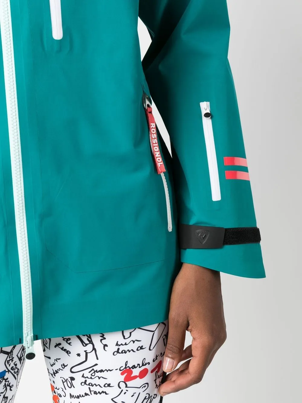 Atelier hooded ski jacket