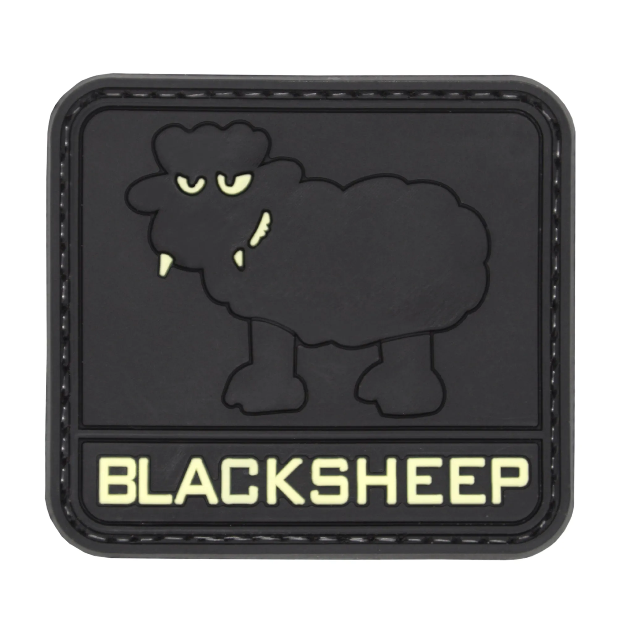Blacksheep Glow in the Dark Patch Black