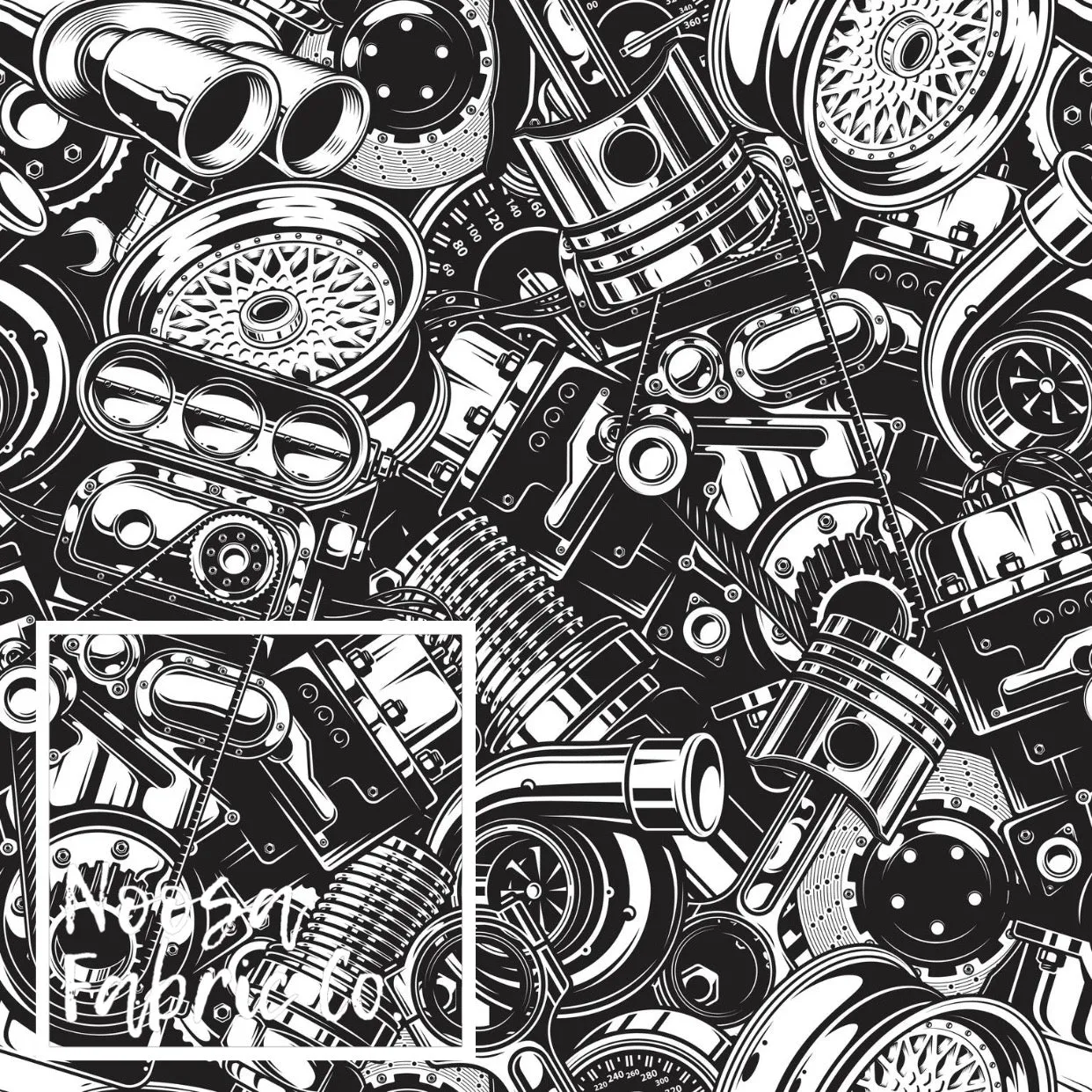 Brock Top Coat Polyester (TCP) Digital Print Fabric