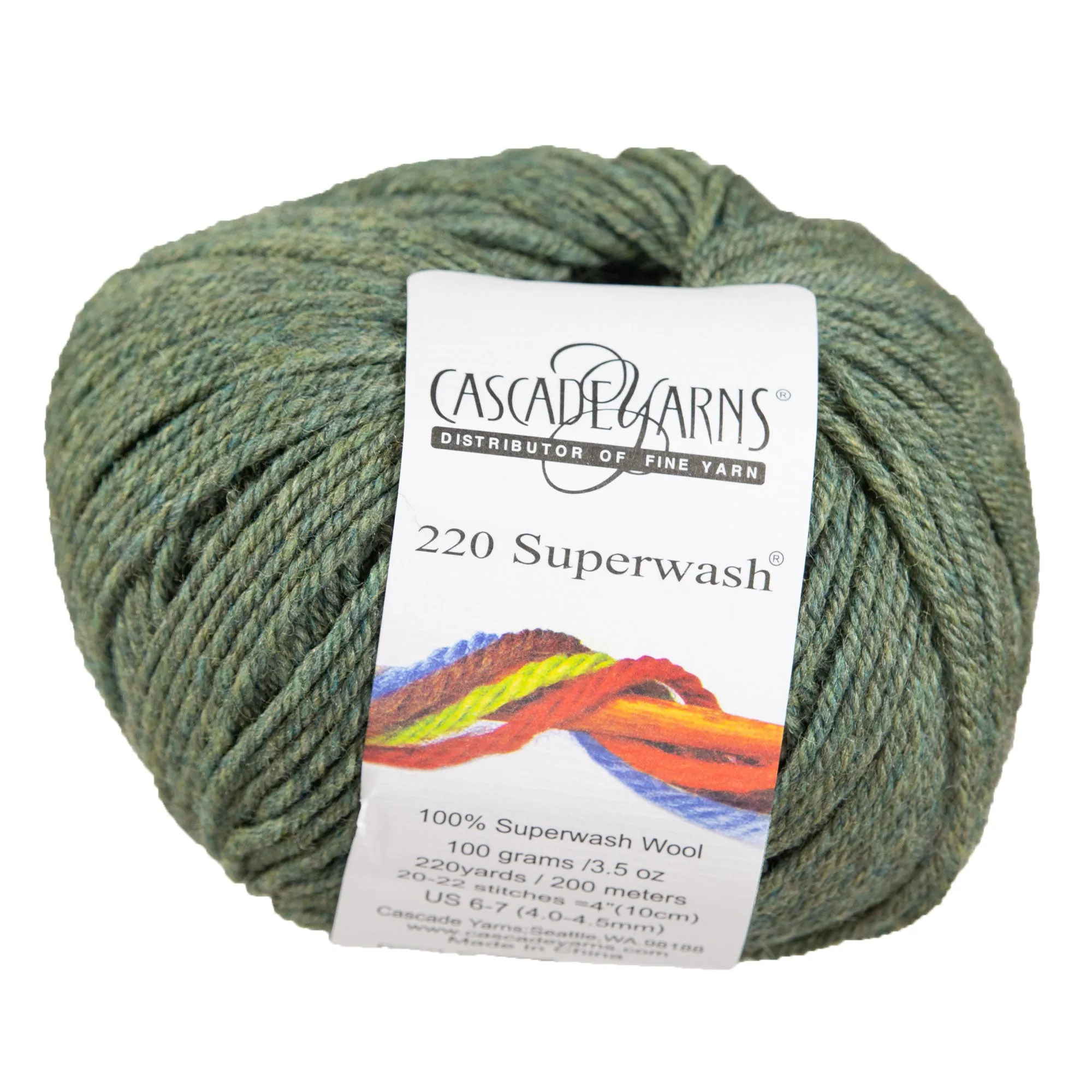 Cascade Yarns 220 Superwash Yarn - 0860 Smoke Heather