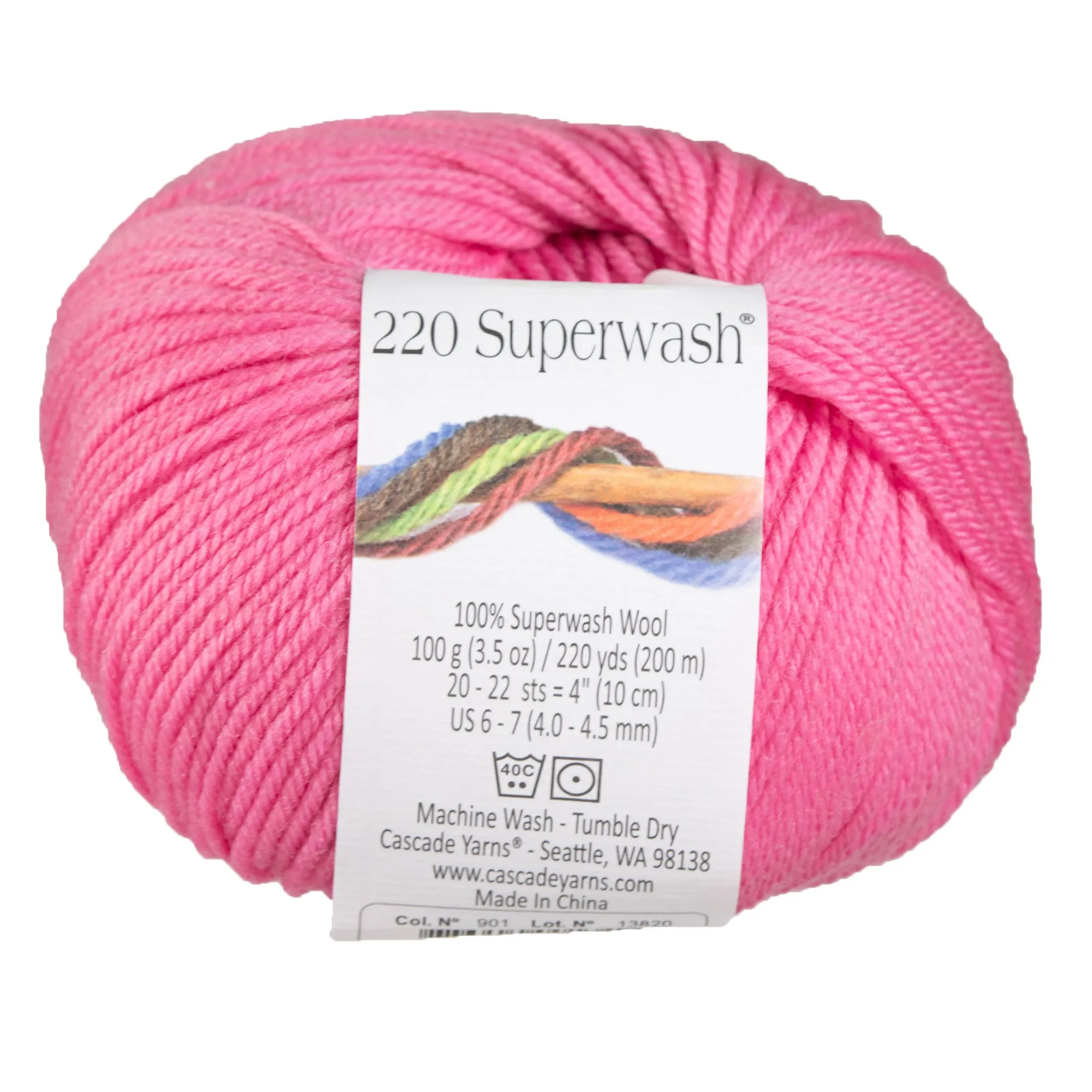Cascade Yarns 220 Superwash Yarn - 0901 Cotton Candy