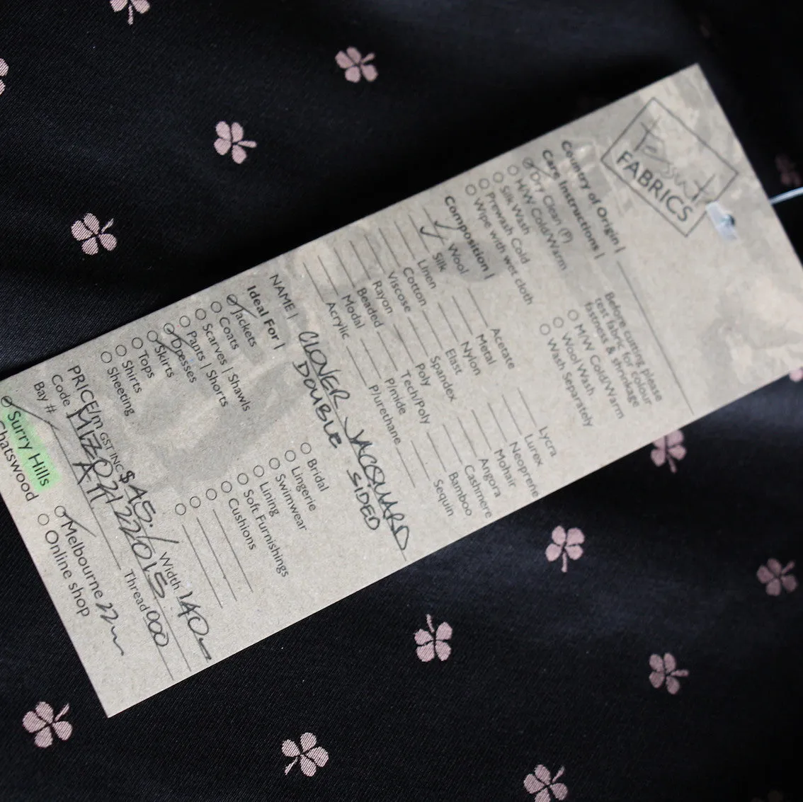 Clover Jacquard Double Sided