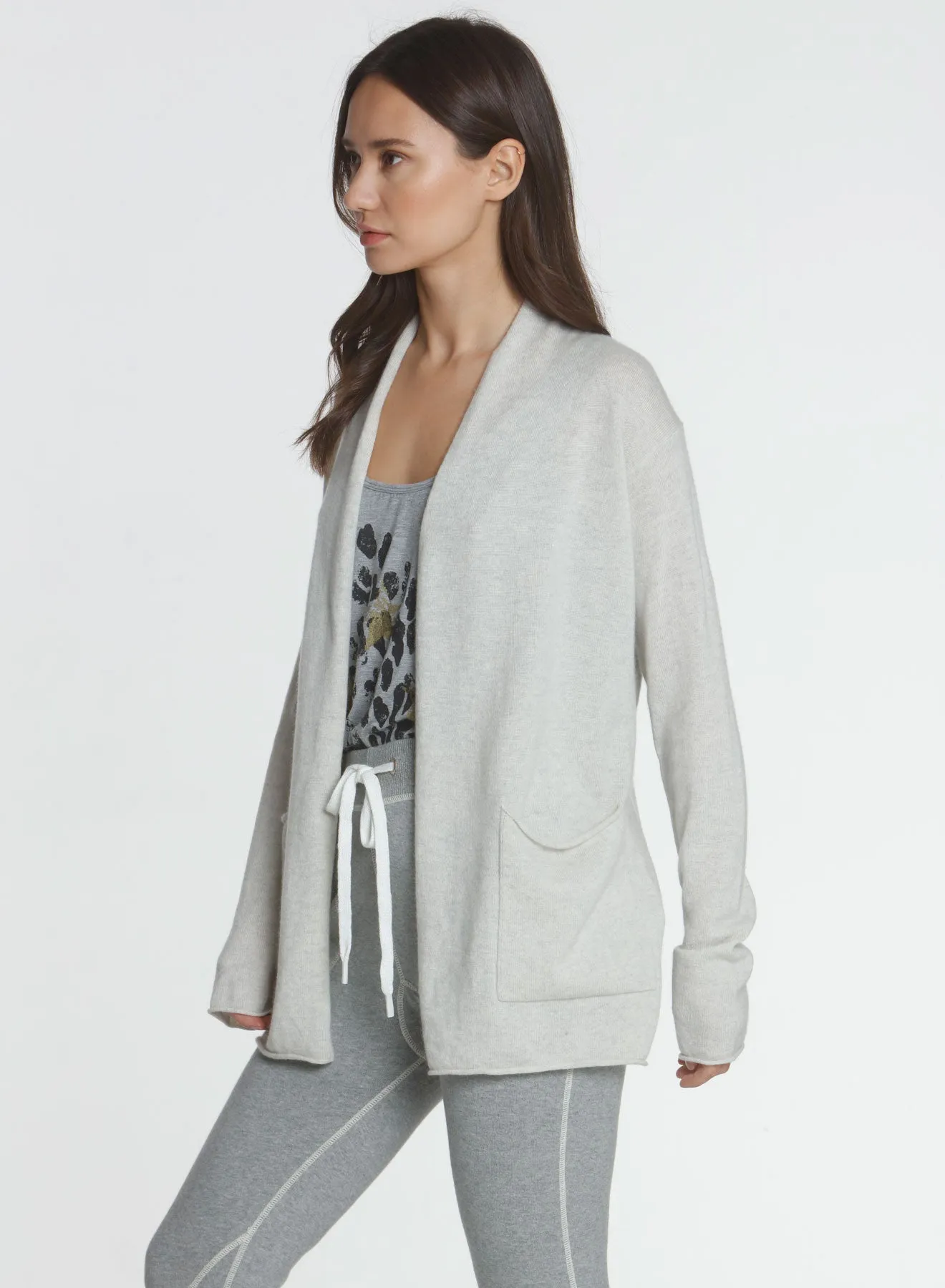 Core Pocket Cardigan - Ash