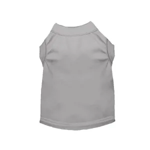 Cotton Blend Tee Shirt in Gray