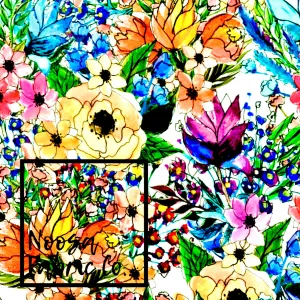 Delia Top Coat Polyester (TCP) Digital Print Fabric