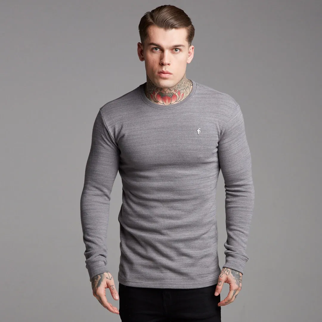 Father Sons Classic Grey Super Slim Sweater - FSH230
