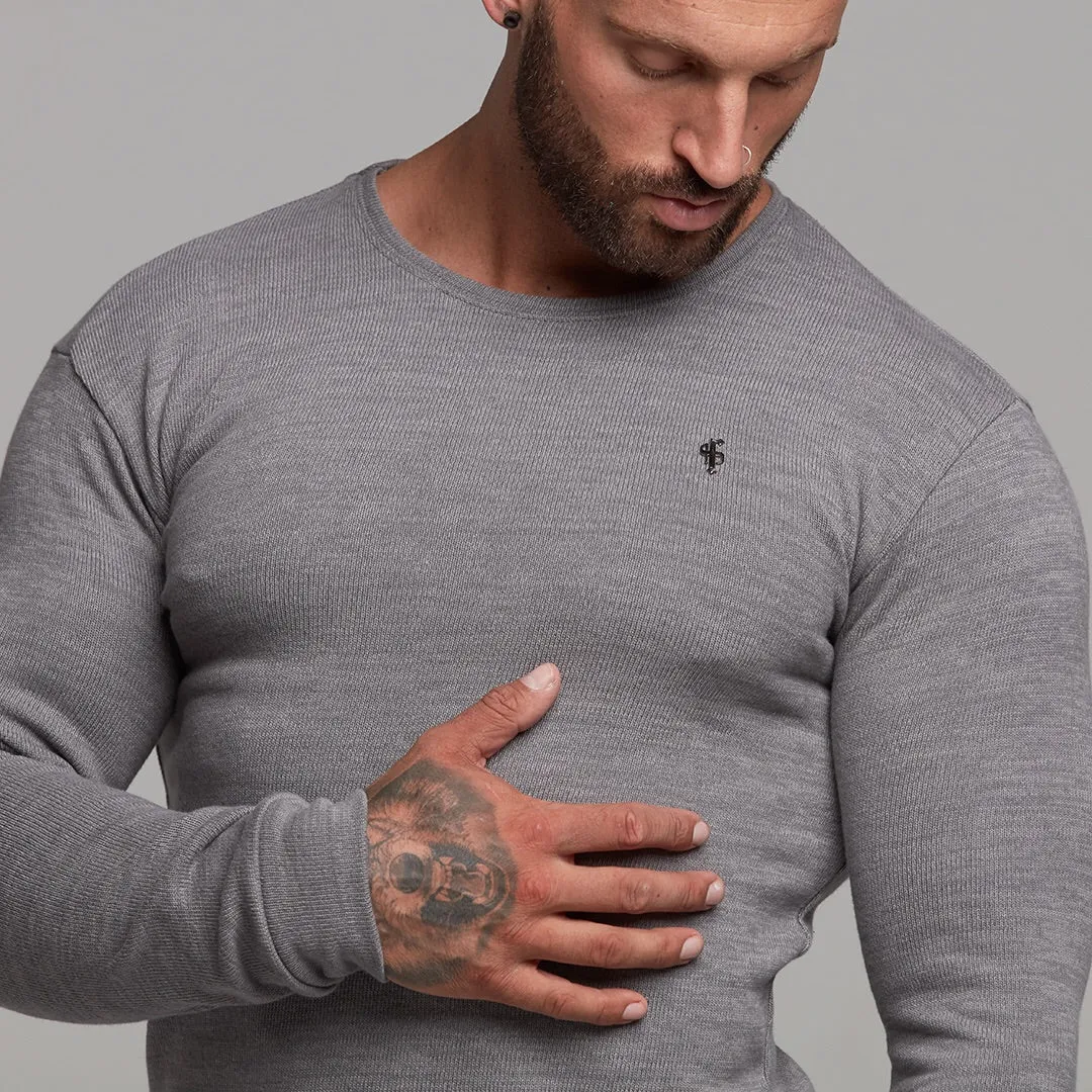 Father Sons Classic Grey Super Slim Sweater - FSH230