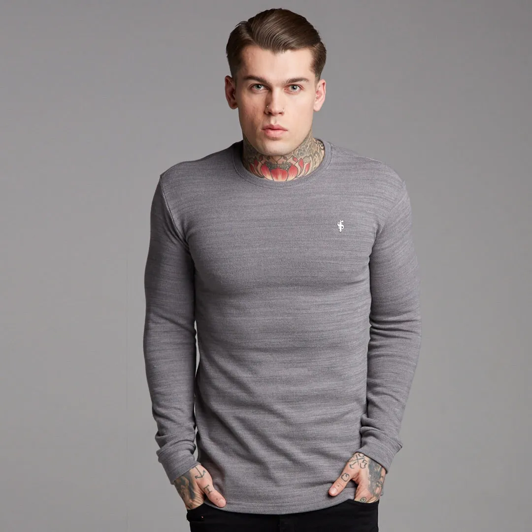 Father Sons Classic Grey Super Slim Sweater - FSH230