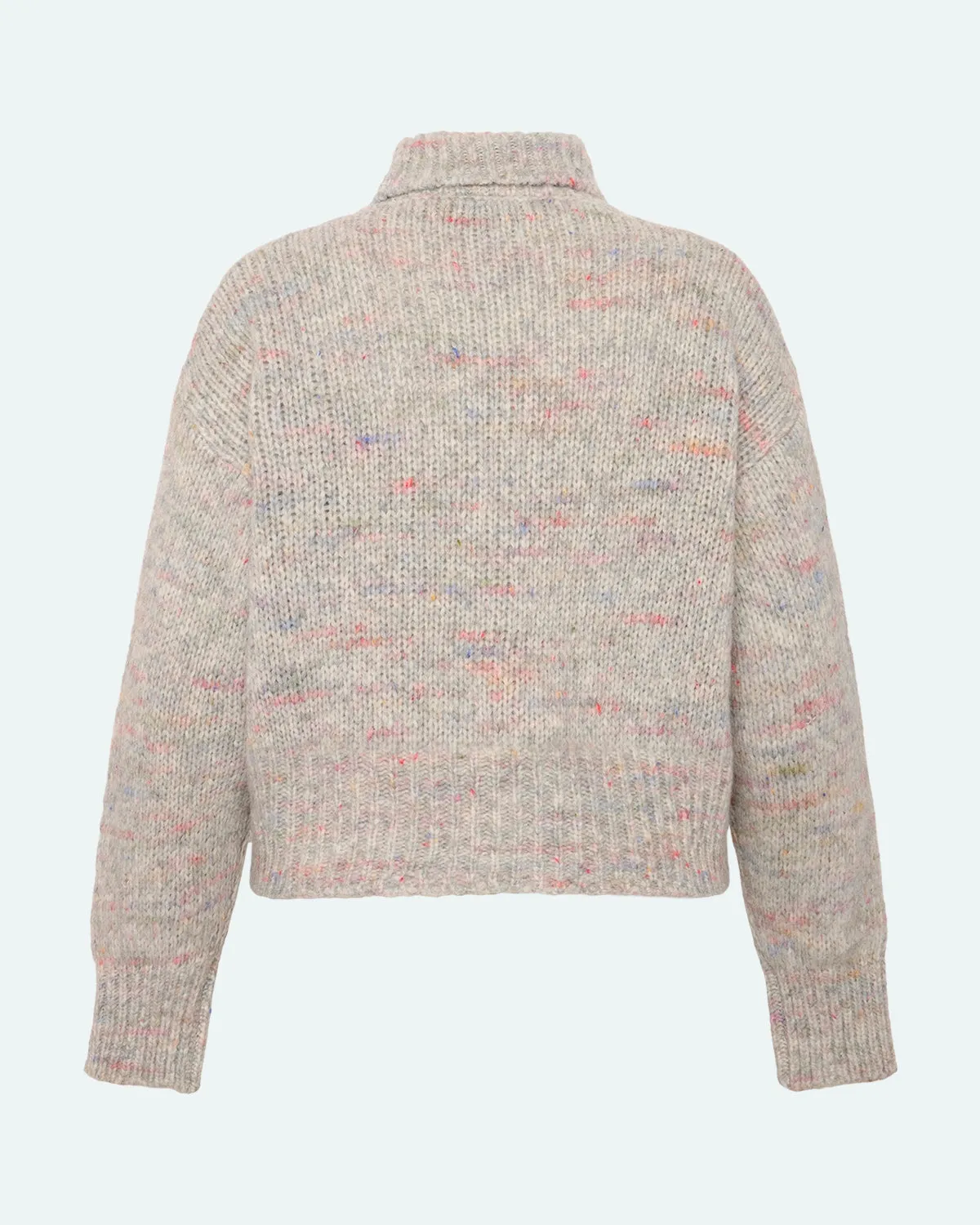 Gretas 3732 Striktrøje - Light Grey Melange