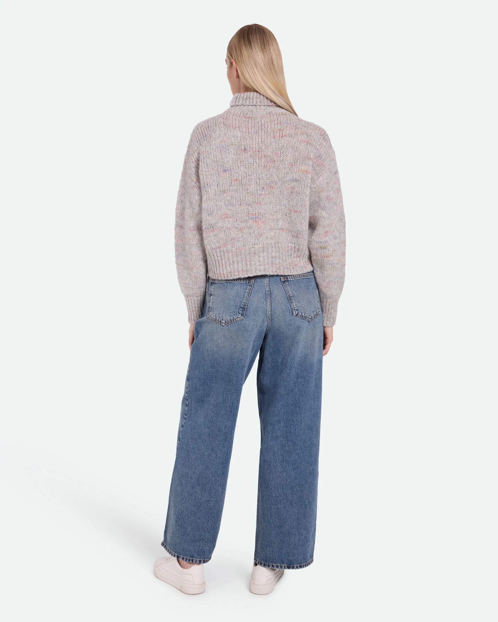 Gretas 3732 Striktrøje - Light Grey Melange