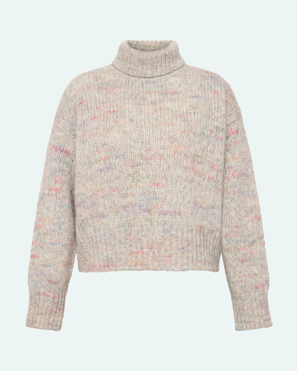 Gretas 3732 Striktrøje - Light Grey Melange