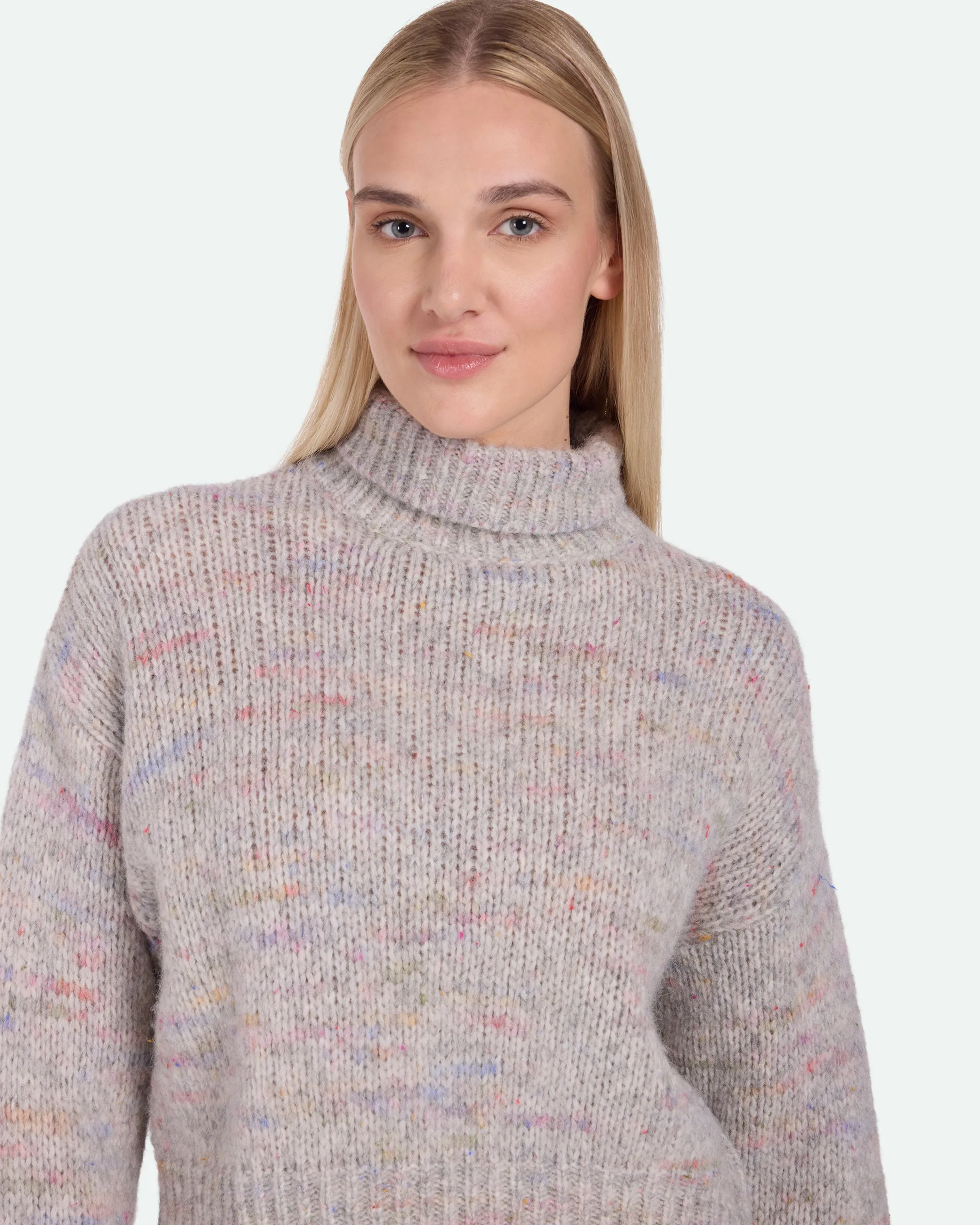 Gretas 3732 Striktrøje - Light Grey Melange