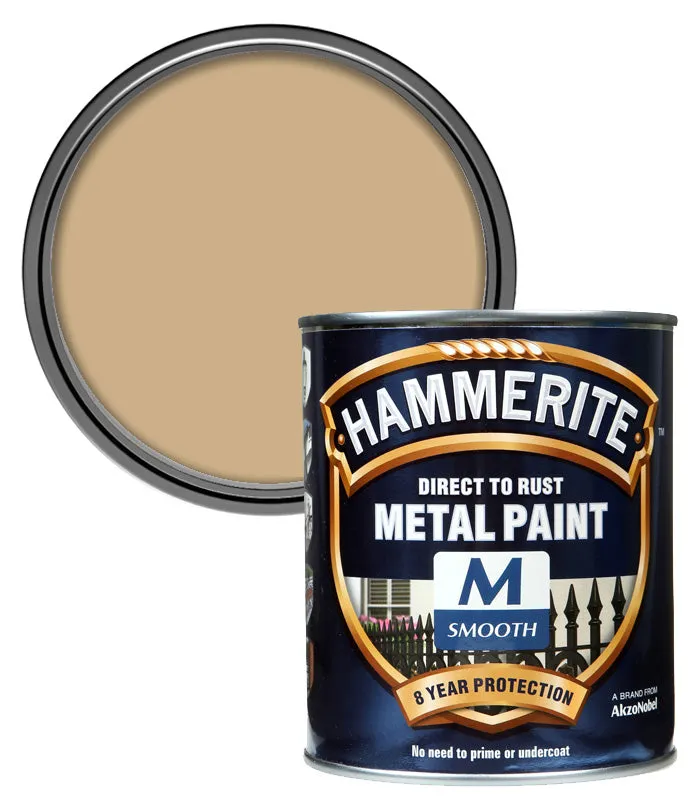 Hammerite Smooth Direct To Rust Metal Paint - 750ml