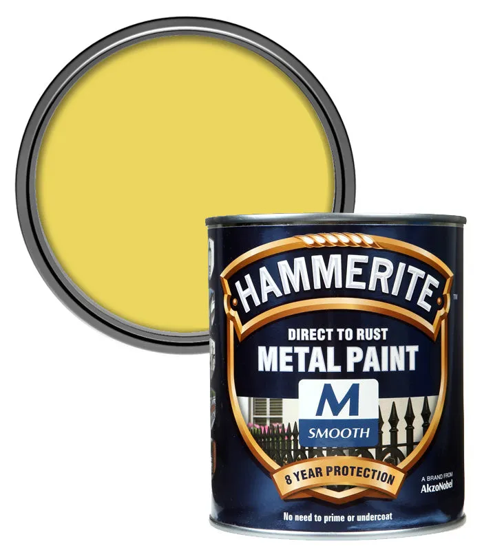 Hammerite Smooth Direct To Rust Metal Paint - 750ml