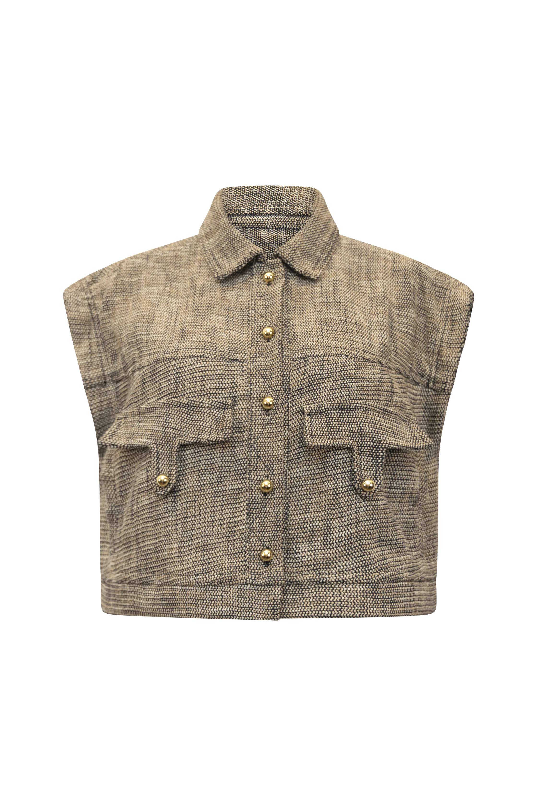 Jeanneth Tweed Vest