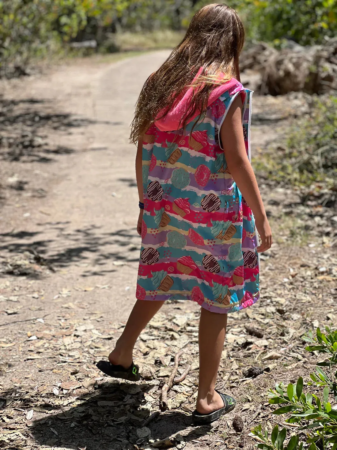 Kid's Schmik Convertible Swim Parka- Sweet Treats Print