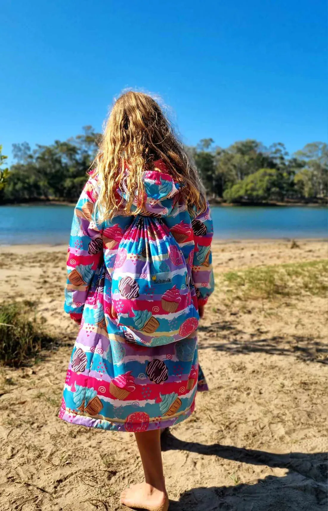 Kid's Schmik Convertible Swim Parka- Sweet Treats Print