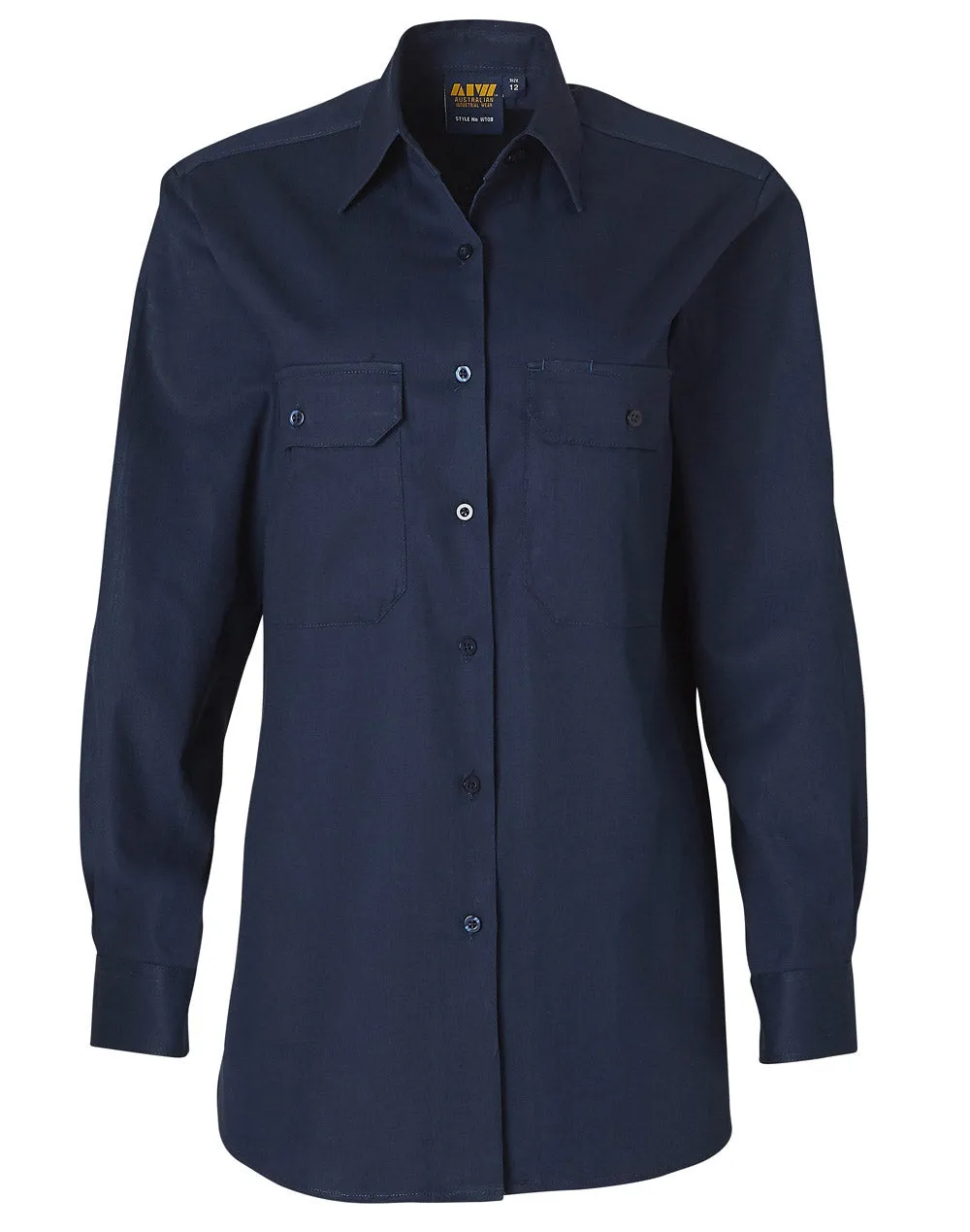 Ladies High Visibility Cotton Twill Safety Shirt - WT08