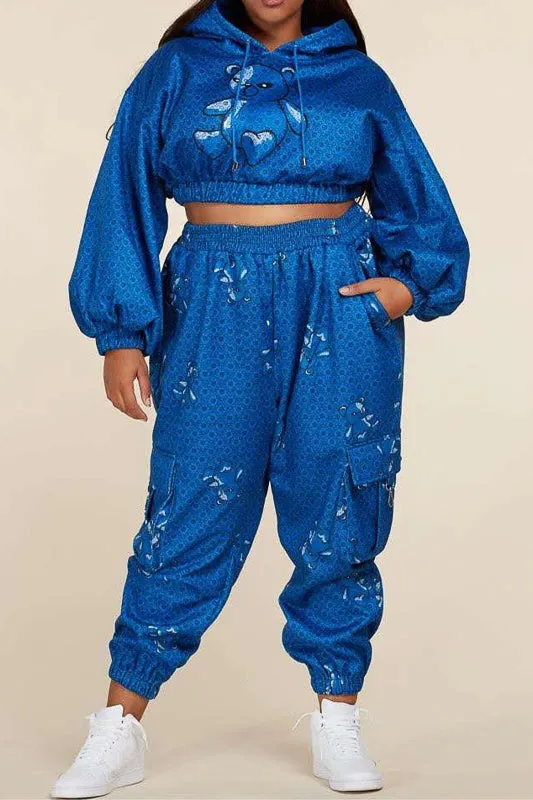 L'Rev37 PRTP3087M PlusSize 2pc Jog Set