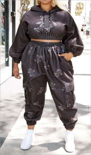 L'Rev37 PRTP3087M PlusSize 2pc Jog Set
