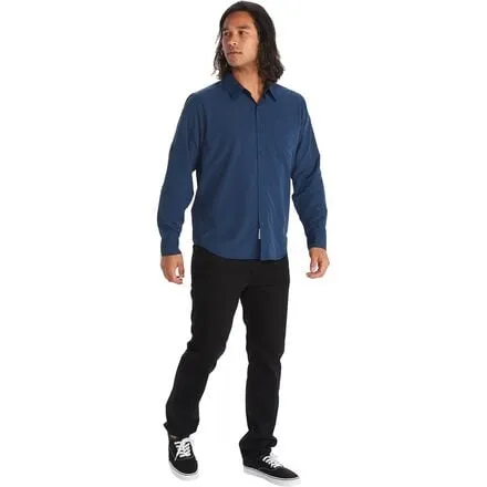Men's Aerobora long sleeve shirt Marmot, Arctic Navy