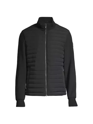 Men's Moose Knuckles Realwood Down Bomber - Black
