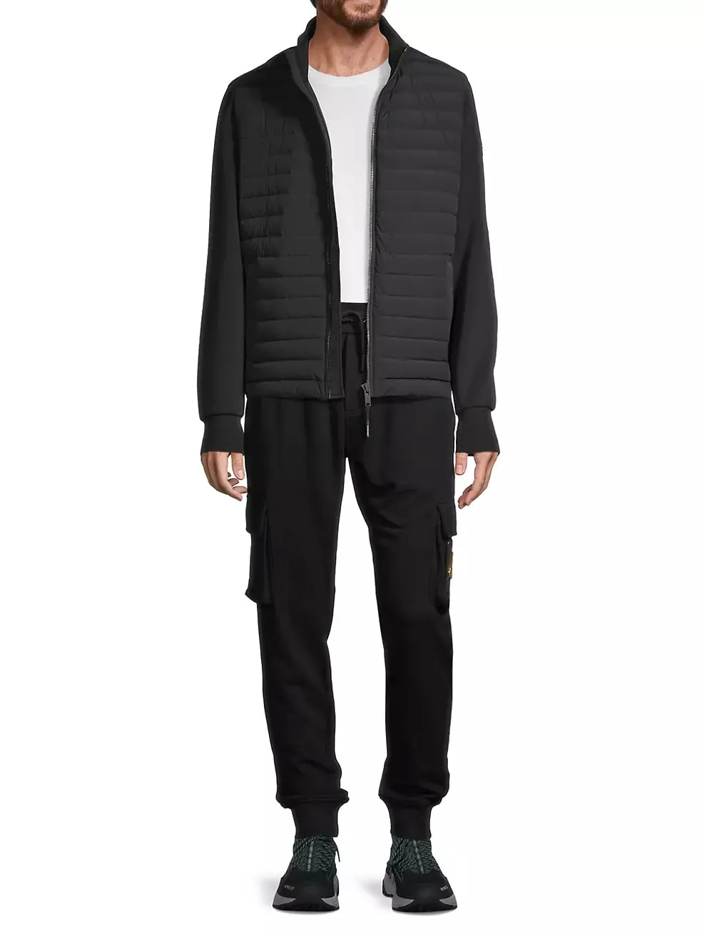 Men's Moose Knuckles Realwood Down Bomber - Black