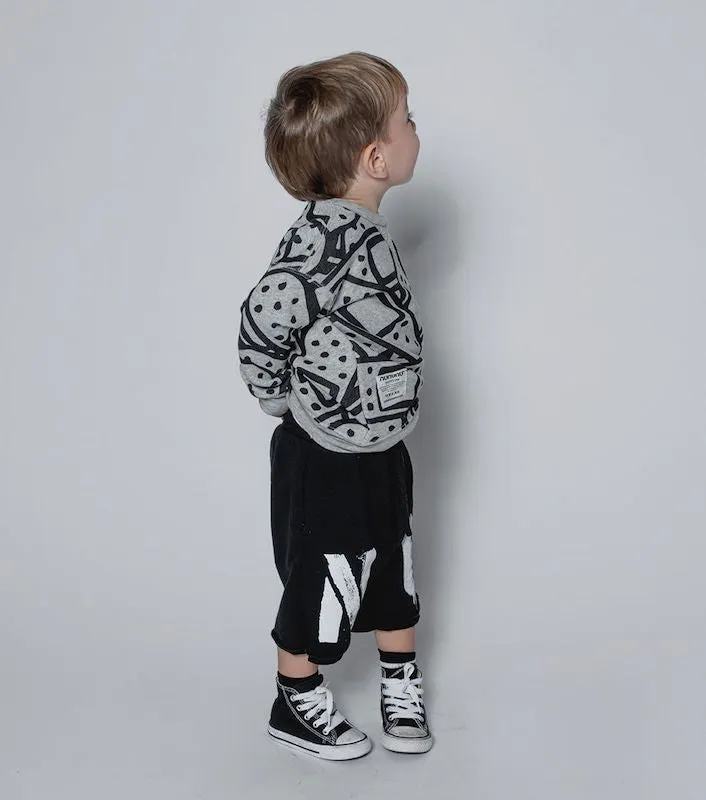 NUNUNU Bandaid Sweatshirt Heather Grey