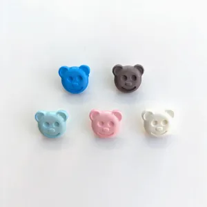 Plastic Teddy Bear Baby Buttons - 15mm Shank (5 Pcs)