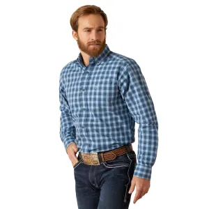 Pro Series Gradison Fitted Sky Blue Western Shirt
