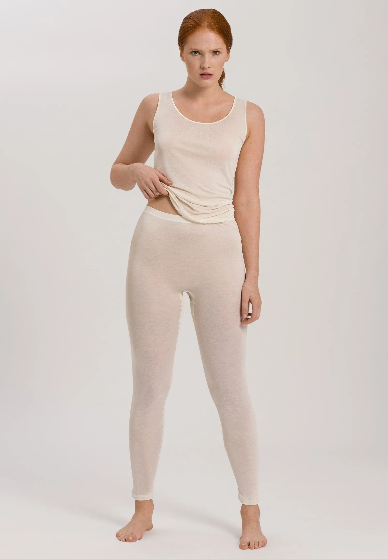 Pure Silk Leggings | Pale Cream 71710-116