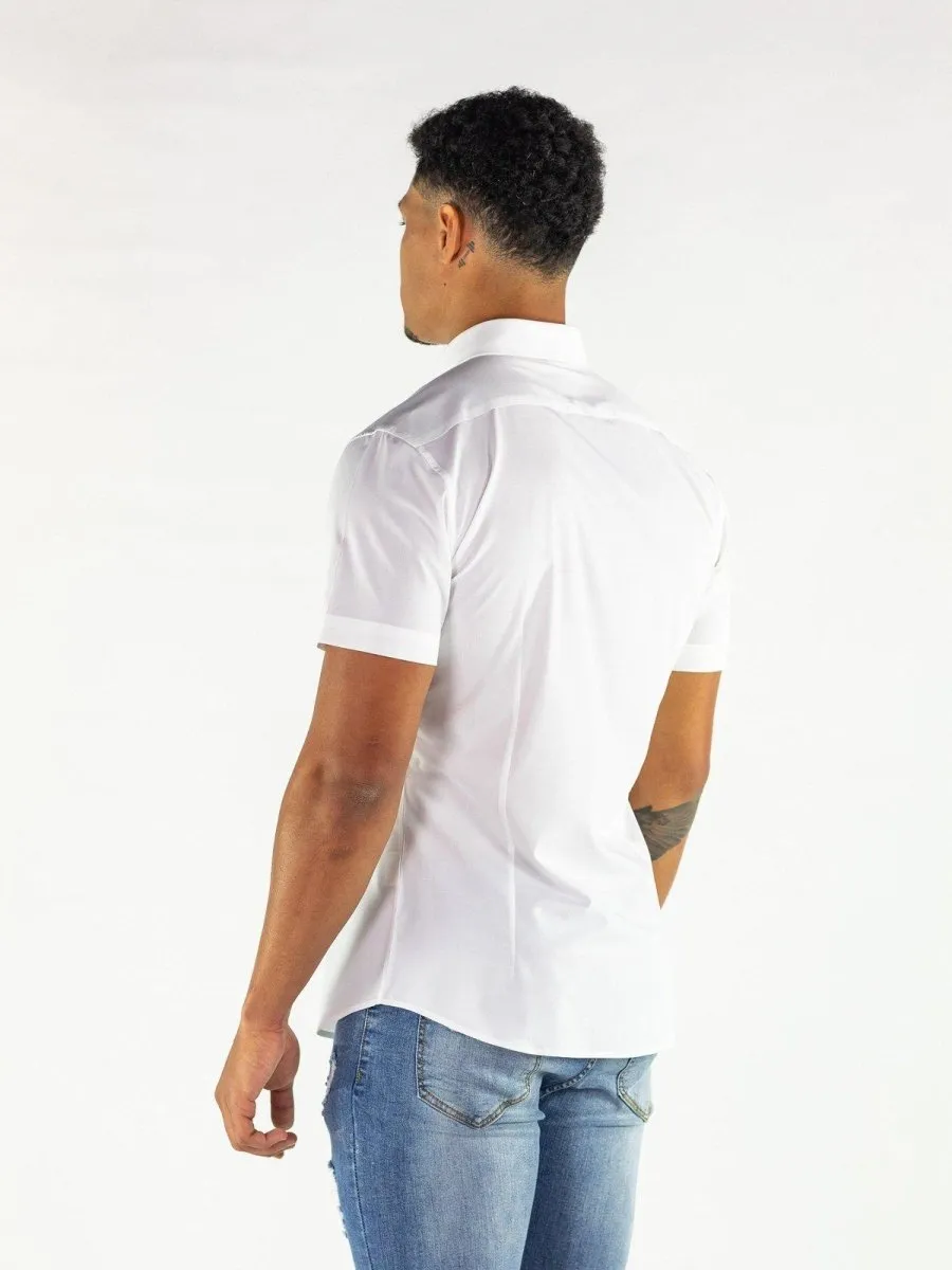 Return Sale - Performance Bamboo Short Sleeve Shirt - White