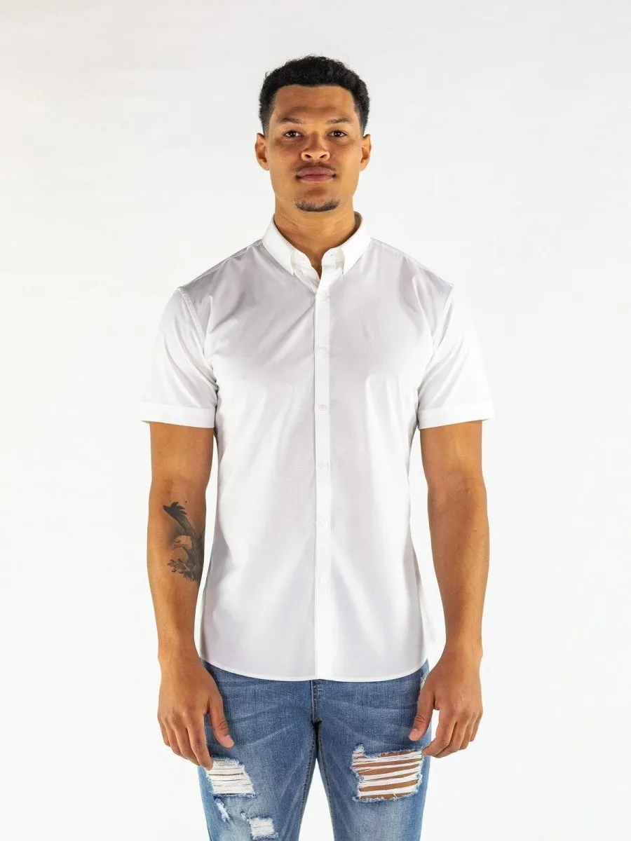 Return Sale - Performance Bamboo Short Sleeve Shirt - White