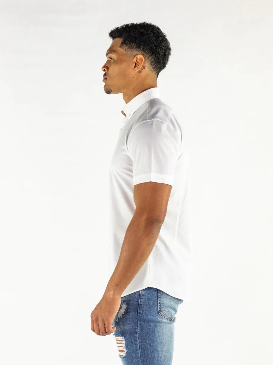 Return Sale - Performance Bamboo Short Sleeve Shirt - White