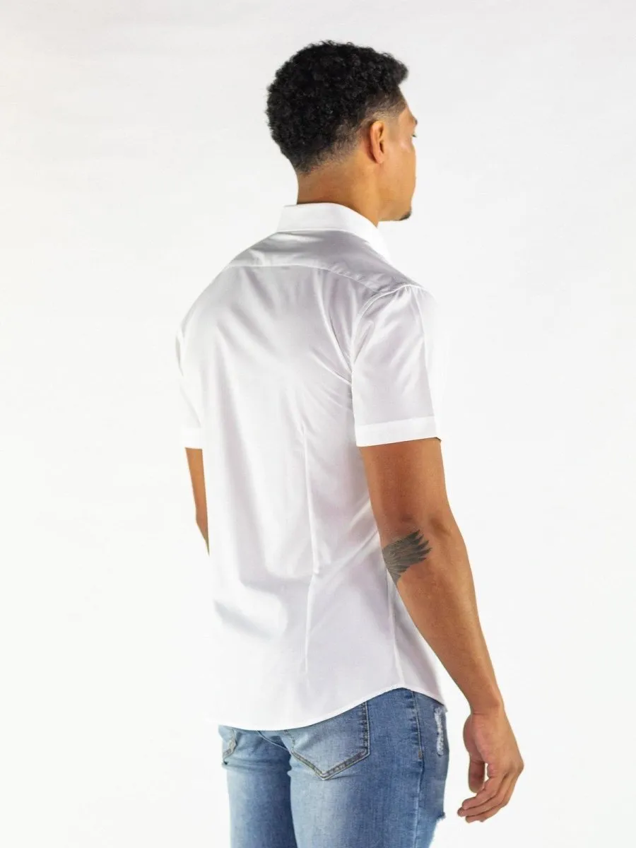 Return Sale - Performance Bamboo Short Sleeve Shirt - White