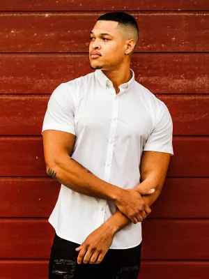 Return Sale - Performance Bamboo Short Sleeve Shirt - White