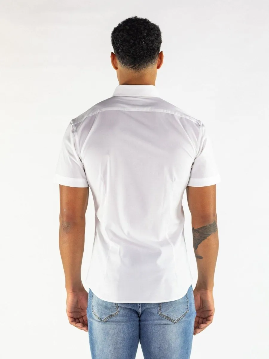 Return Sale - Performance Bamboo Short Sleeve Shirt - White
