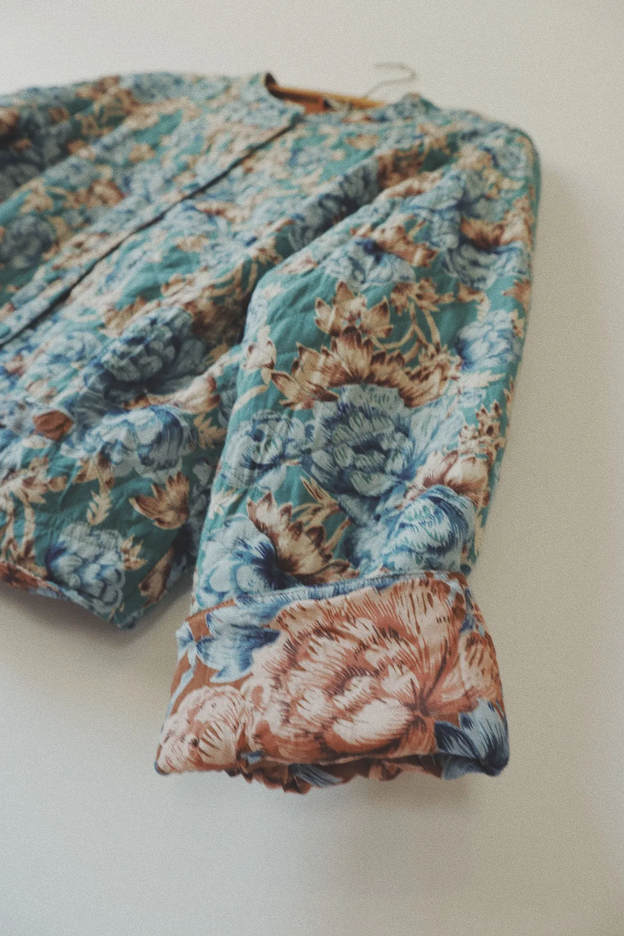 Reversible Floral Quilted Coat