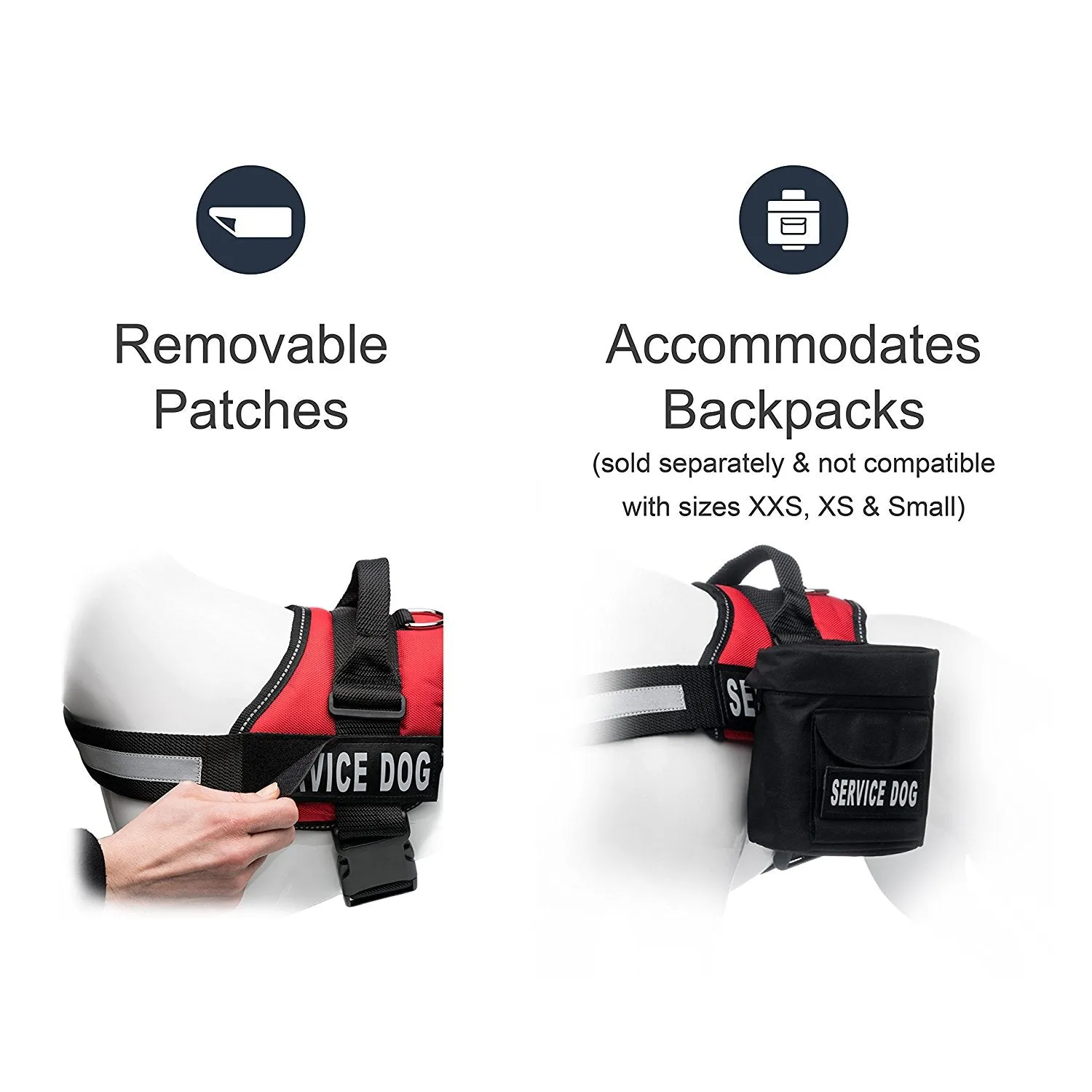 Service Dog Harness Red