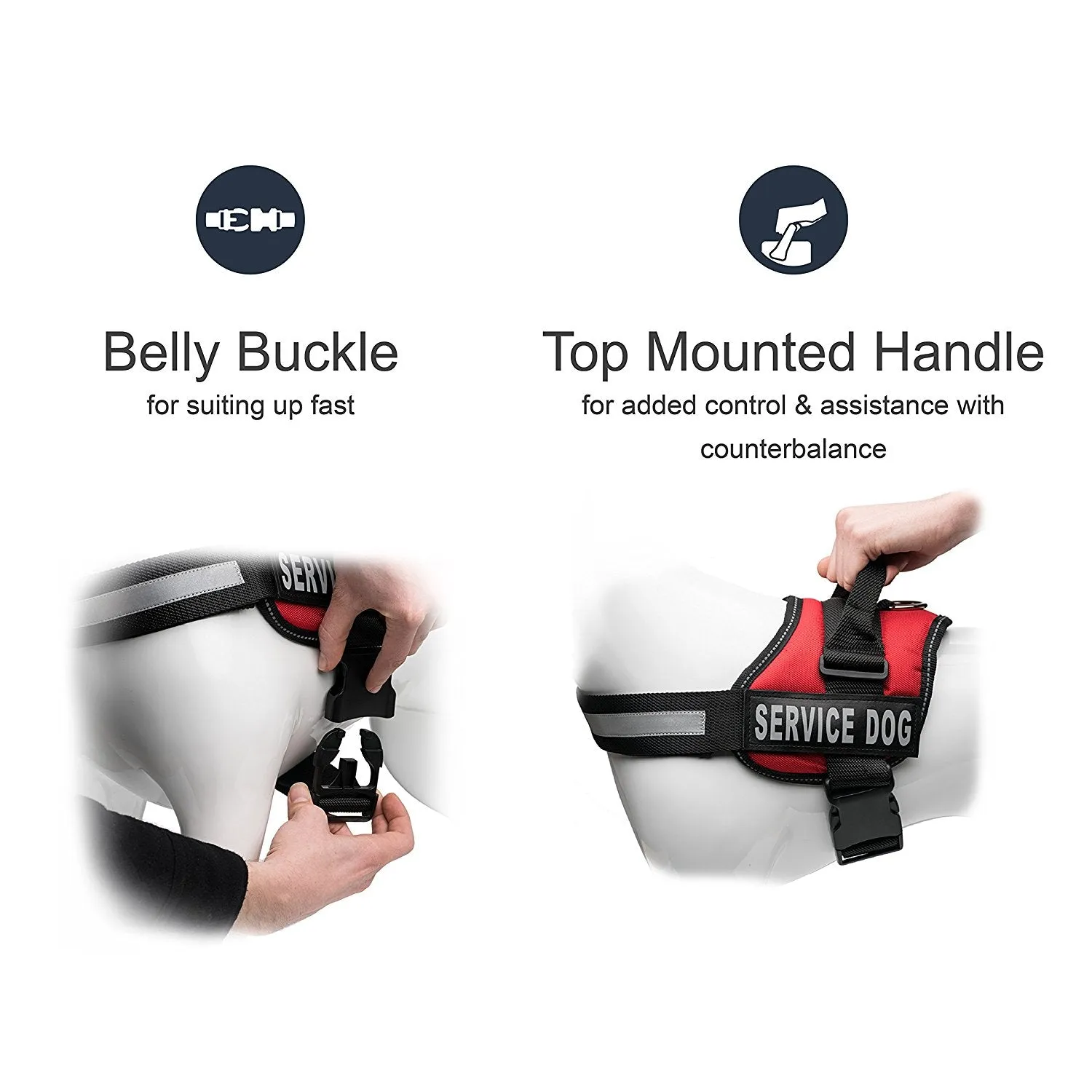 Service Dog Harness Red