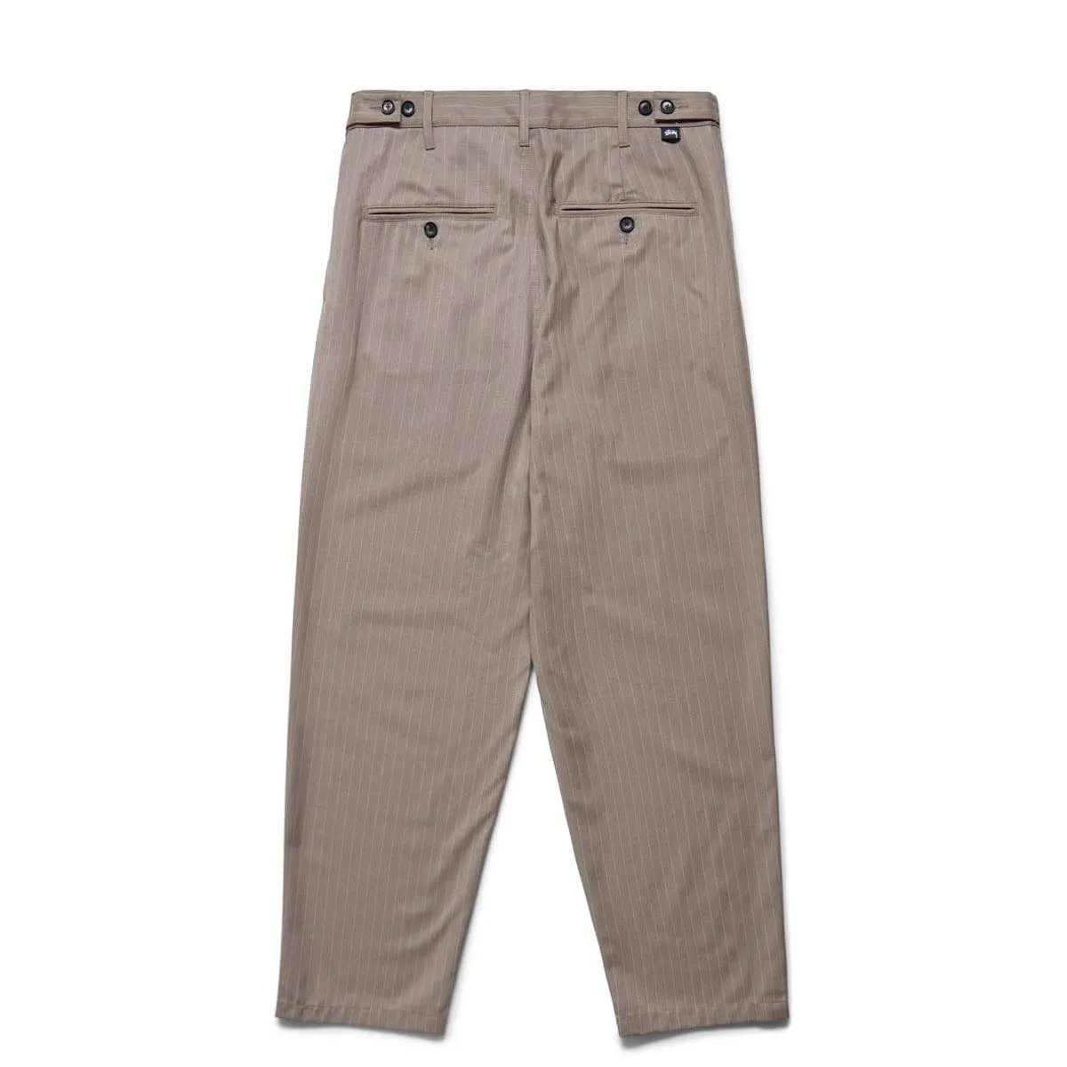 STRIPED VOLUME PLEATED TROUSER