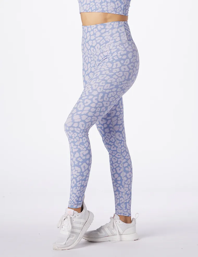 Sultry Legging Print: Lilac Leopard